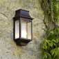 Preview: antike Wandlampe außen